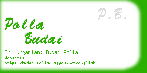 polla budai business card